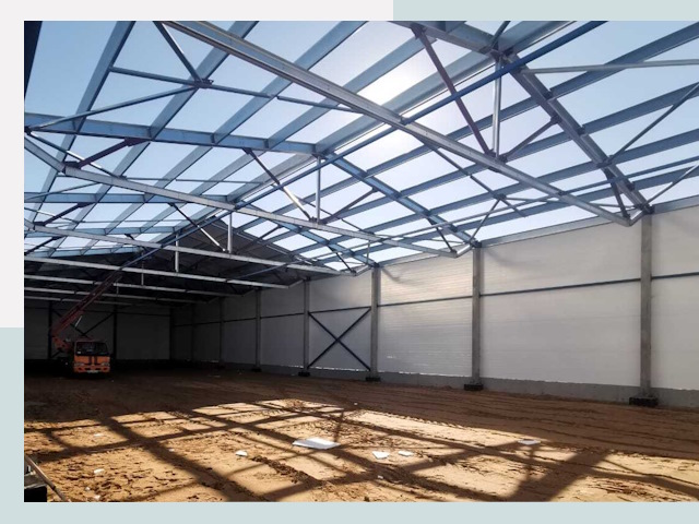 Строительство сенохранилищ в Рузаевке