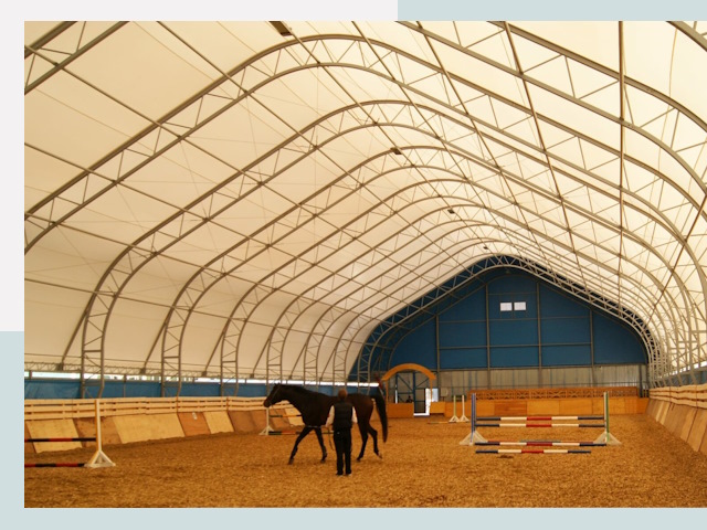 Строительство конных манежей в Рузаевке