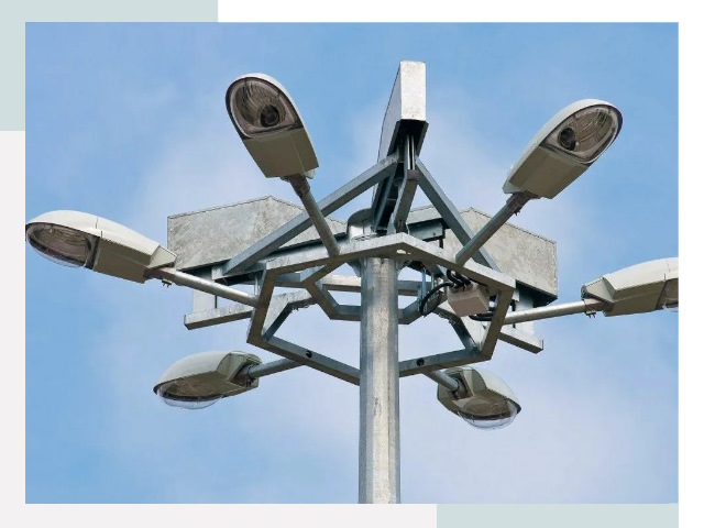 Монтаж осветительных мачт в Рузаевке