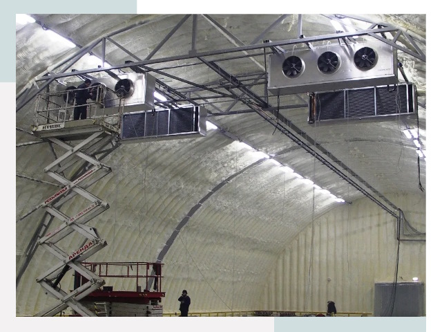 Оснащение ангаров в Рузаевке