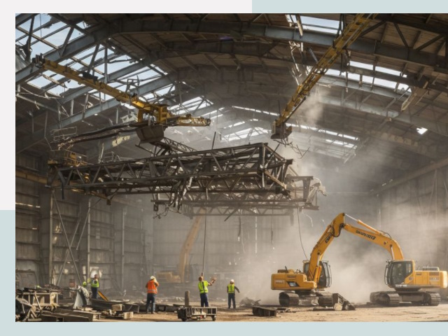 Демонтаж ангаров в Рузаевке от 622 руб. за м²