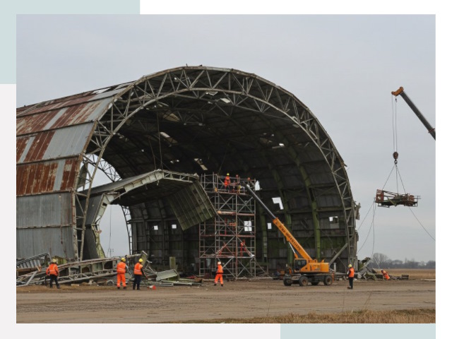 Демонтаж ангаров в Рузаевке